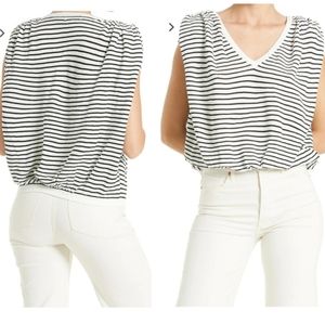 Another Love Dara Padded‎ Shoulder Top.